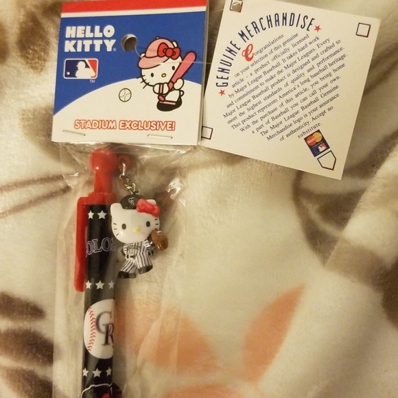 Hello Kitty MLB Pen w Charm: Colorado Rockies - Picture 2 of 3